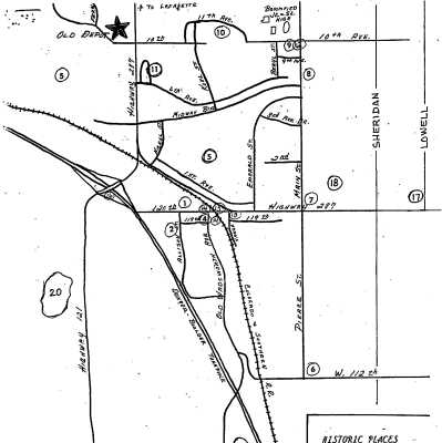 Map of Historic Places in Broomfield