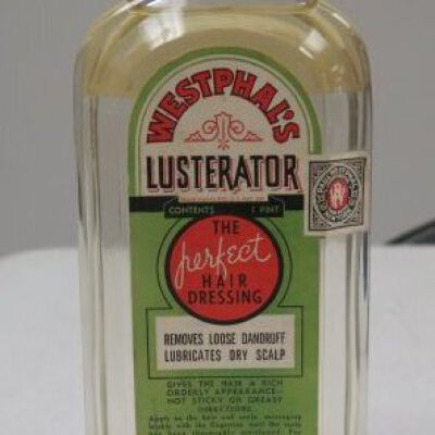 Front of bottle with label showing: Origsize: 8" (h) x 3.25" (w); Origformat: Artifact