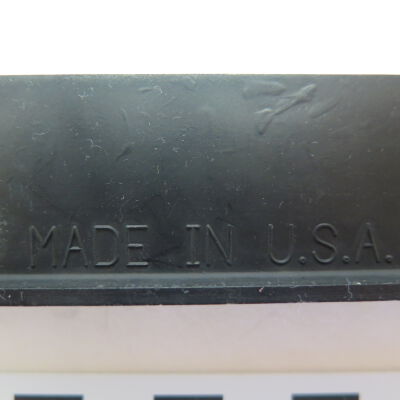 Close up of text on back of frame.: Origsize: 6.25" (h) x 12.25" (; Origformat: Artifact