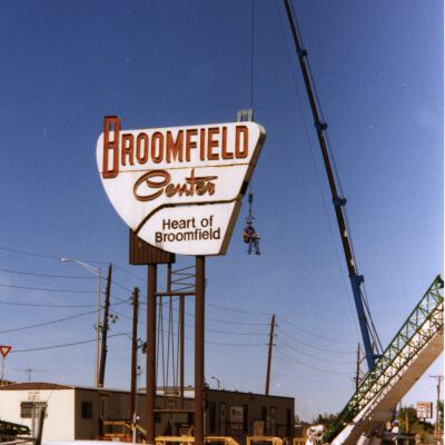 Broomfield Center Sign Being Removed