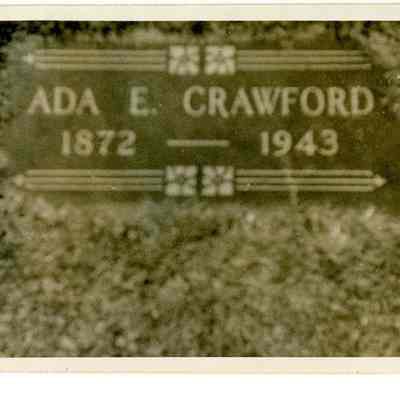 Gravestone of Ada Crawford