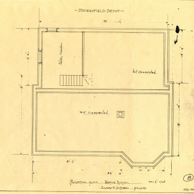 Positive Blueprint for the Broomfield Depot, Foundation Plan