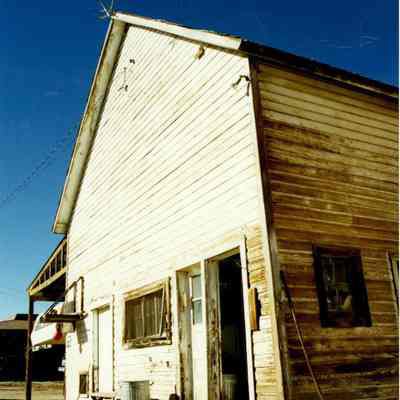 Building next to grain silo on Brunner property