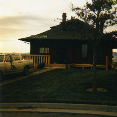 Installation of Porch on Broomfield Depot Museum