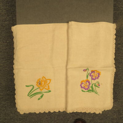White Tablecloth with Embroidery