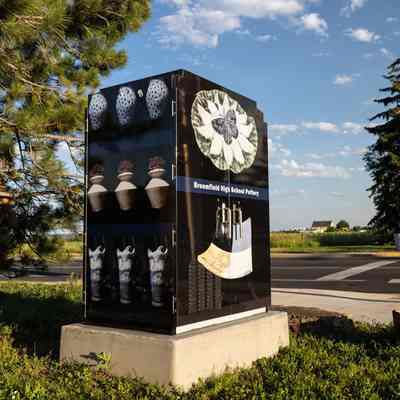 Broomfield High School Pottery Traffic Box