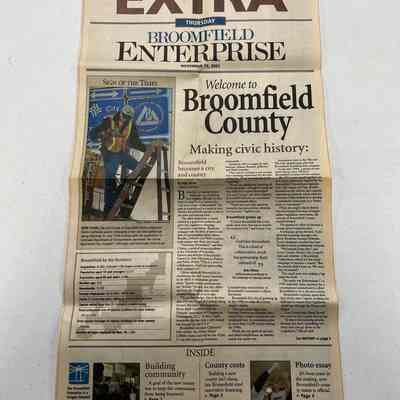 Broomfield Enterprise Extra Edition, November 15, 2001