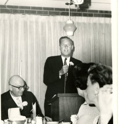 Possibly an event celebrating the start of the Broomfield Chamber of Commerce or possibly a Turnpike Land Co. or Transamerica event.