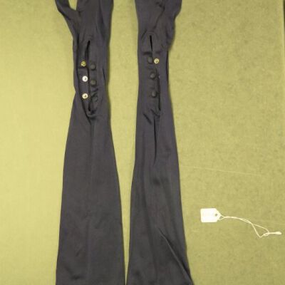 Front of gloves.: Origsize: 2" (w) x 21" (l); Origformat: Artifact