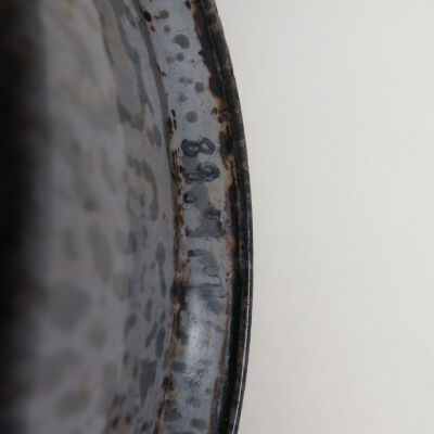Number on pie pan: Origsize: 1.75" (h) x 9.75" (d; Origformat: Artifact