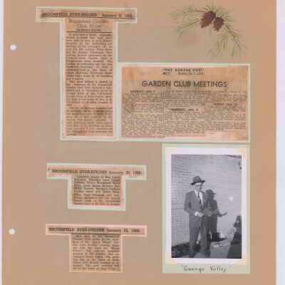 Broomfield Garden Club Scrapbook 1957-1958