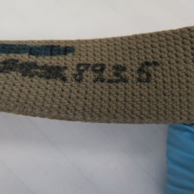 NUmber on belt.: Origsize: 1.25" (w) x 35" (l); Origformat: Artifact
