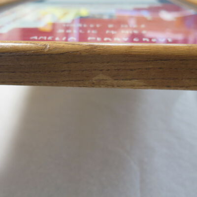 Condition: Area of discoloration on top edge of frame (2018-08-24): Origformat: Artifact