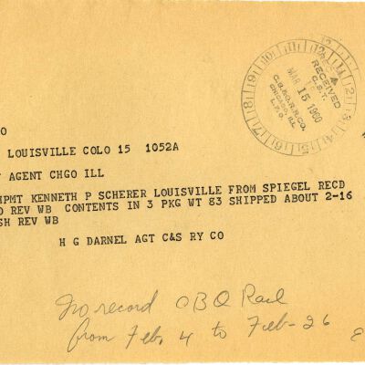 Rick Steele Collection (Louisville Depot Papers)