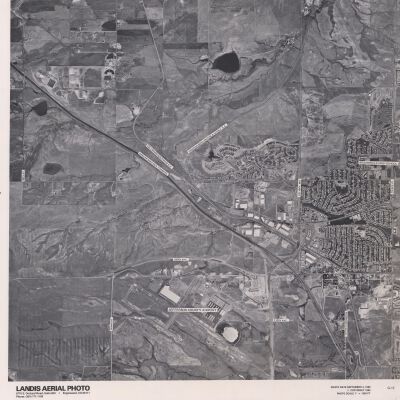 Landis Aerial Photo, 1980, Jeffco Airport, Central Broomfield