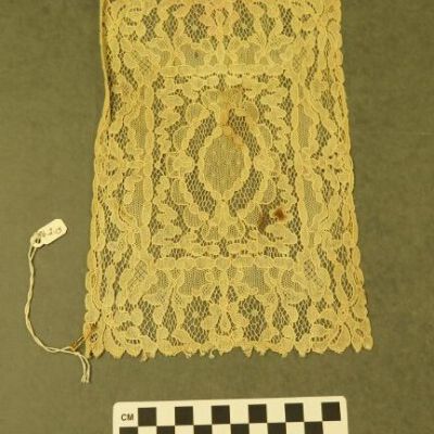 Front of lace.: Origsize: 6" (w) x 8" (l); Origformat: Artifact