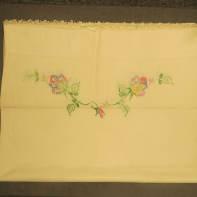 Pair of Colorful Embroidered Pillowcases