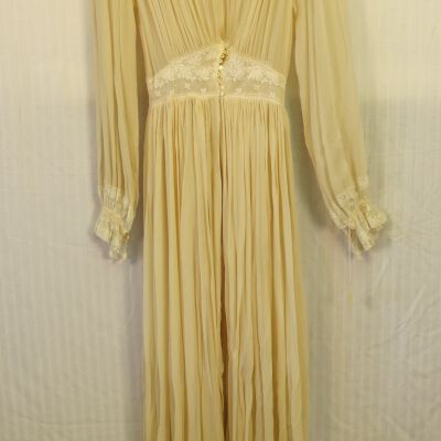 Sheer Georgette with Ruffled Yoke Dress