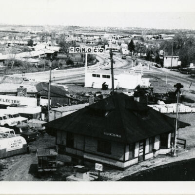 View of Broomfield Train Depot from Grain Elevator