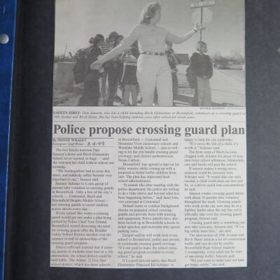 Scrapbook of Broomfield newspaper articles March 1999- August 1999