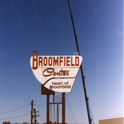Broomfield Center Sign Being Removed