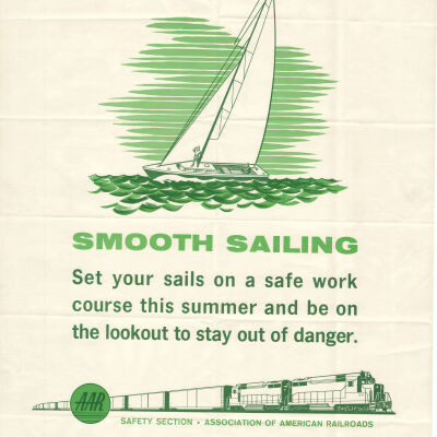 "Smooth Sailing" Railroad Employee Safety Poster