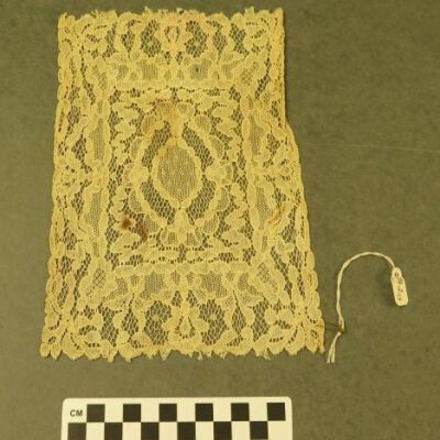 Back of lace.: Origsize: 6" (w) x 8" (l); Origformat: Artifact