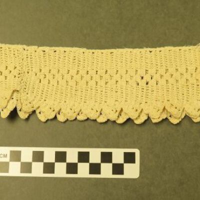 Front of crochet.: Origsize: 13.5" (diam); Origformat: Artifact