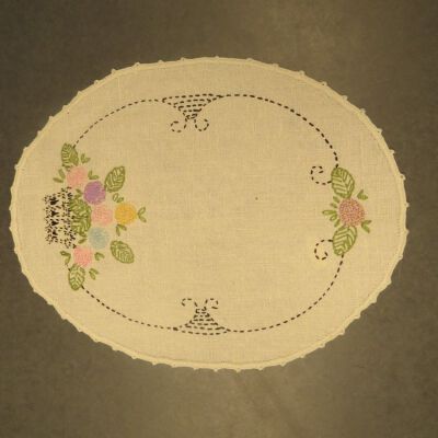 One side of dresser scarf.: Origsize: 10-1/2"; Origformat: Artifact