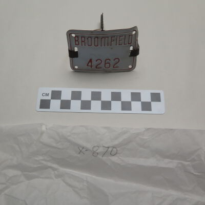 Plate, License