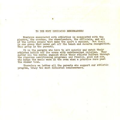 Program: 4th Annual Broomfield High School All Sports Banquet - May 23, 1973