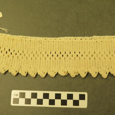 Back of crochet.: Origsize: 13.5" (diam); Origformat: Artifact