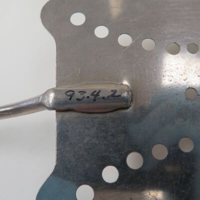 Number detail of Spatula: Origsize: 14.5"(L) x 3.5"(W); Origformat: Artifact