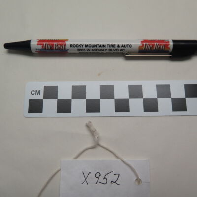 Other side of pen.: Origsize: 6" (l); Origformat: Artifact