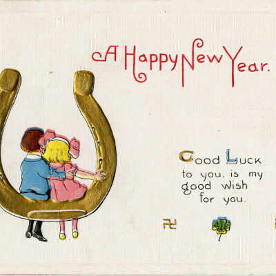 "A Happy New Year" Postcard