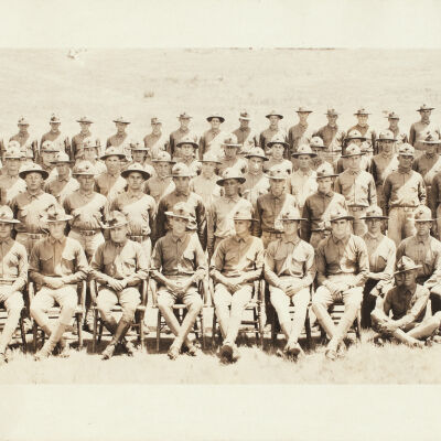 Digital Reproduction of Framed Joseph Huddart World War I Troop Photograph
