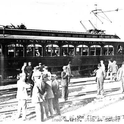 Denver & Interurban Car Stop at Samper