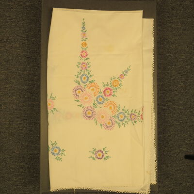 White Tablecloth with Embroidery