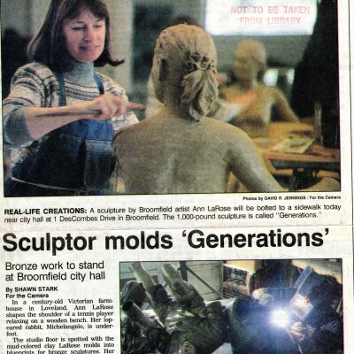 Sculptor molds 'Generations'