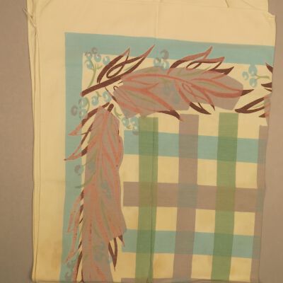 Tablecloth C: Origsize: 7" (w) x 16" (l); Origformat: Artifact