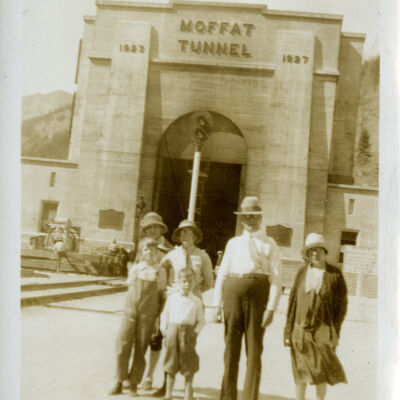 Hillen and Hicks Families at Moffat Tunnel, East Portal
