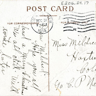 "Sincere New Year Wishes" Postcard