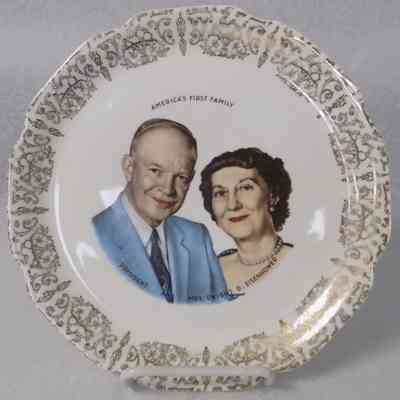 Plate with Eisenhower Family Design