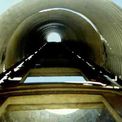 Inside of a Silo with a Ladder