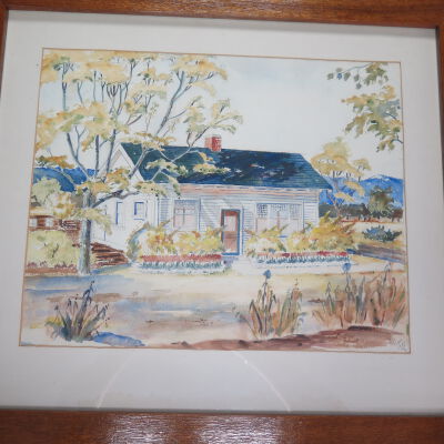 Watercolor of Honey House