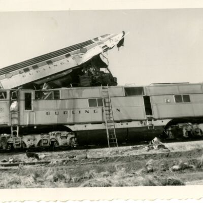 Wrecked Train Engines