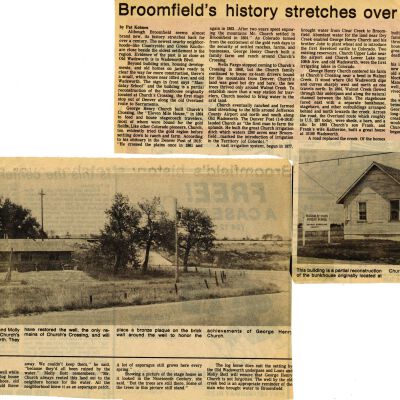 Broomfield's history stretches over a century