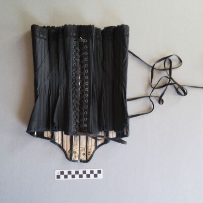 Back of corset: Origsize: 12" (w) x 21" (l); Origformat: Artifact