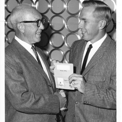 Unidentified Men Holding a Pass Book