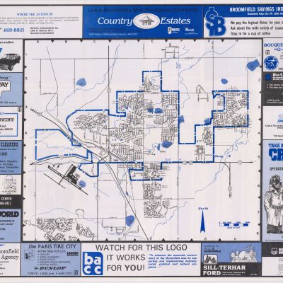 Welcome to Broomfield, City Map Flyer, early 90s